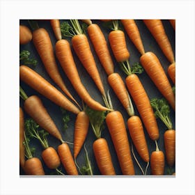Carrots On A Table 1 Canvas Print