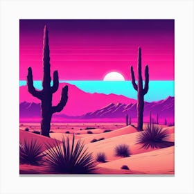 Cactus Desert Canvas Print