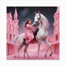 Pink Horse Canvas Print