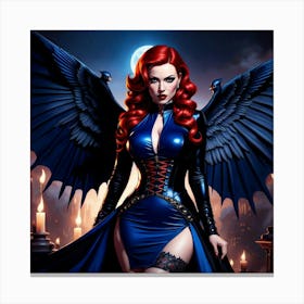 Ghoulish Beauty Canvas Print