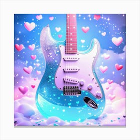 Guitar In The Sky 2 Canvas Print