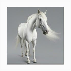 White Horse Canvas Print