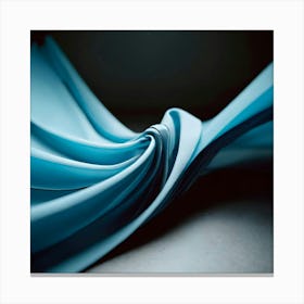 Abstract Blue Fabric 1 Canvas Print