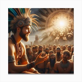 Toltec Teacher Canvas Print