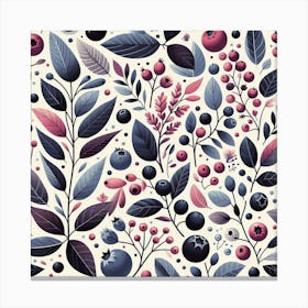 Scandinavian Art, Aronia berries ​ 1 Canvas Print