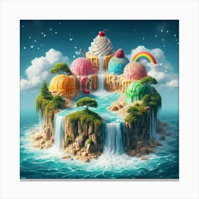 Ice-Cream Island Canvas Print