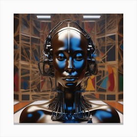 Robot Woman 60 Canvas Print