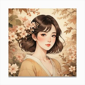 Asian Girl 1 Canvas Print