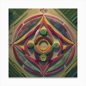 Flower Kaleidoscope Canvas Print