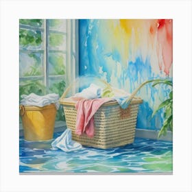 Slaundry Basket 5 Canvas Print