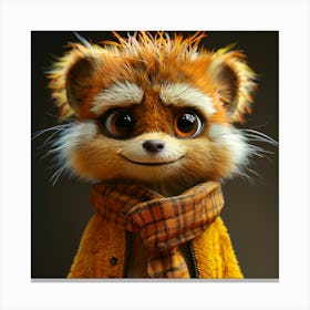 Raccoon 9 Canvas Print