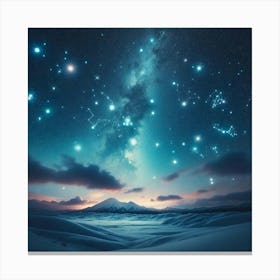 Constellations In The Sky Canvas Print