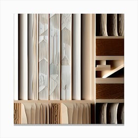 Collection Of Wood Panels Canvas Print