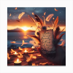 Better The Beauty, The Letter Of Love Canvas Print