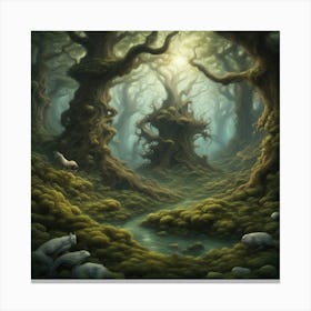 Dark Forest 107 Canvas Print