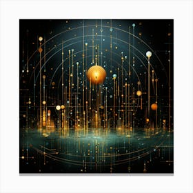 Futuristic Abstract Background Canvas Print