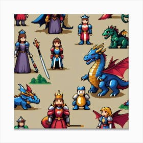 Fairy Tales figures Canvas Print