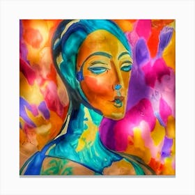 Abstract Of A Woman Canvas Print