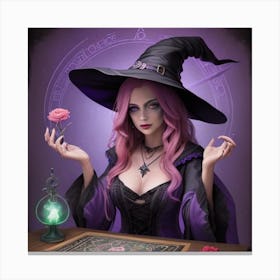 psychic witch Canvas Print