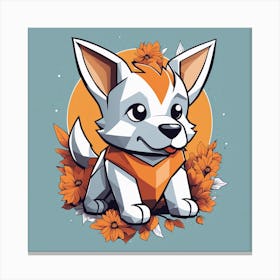 Cute Cartoon Dog Goku (10) Canvas Print