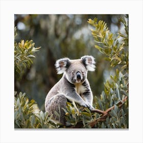 Koala Bear In Tree Canvas Print