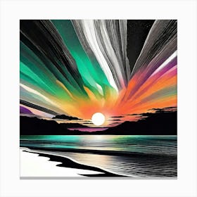 Aurora Sunset 1 Canvas Print