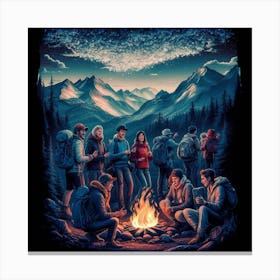 Campfire Canvas Print