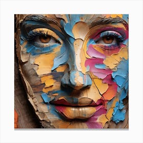 Face Of A Woman Canvas Print