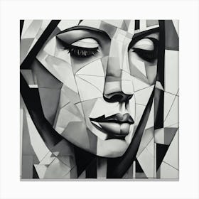 Abstract Painting Black And White Abstract Art 3 Canvas Print