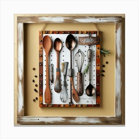 Kitchen Utensils 1 Canvas Print