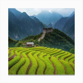 Rice Fields In Yunnan Canvas Print