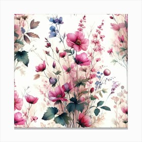 Flora Floral Flower Petal Canvas Print