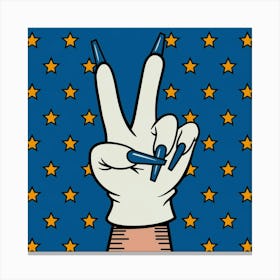 A Wall Art Illustration Of A Giant Hand With A Blu V9jybmkot7ggqjags3z4ia Ulbwrc5prj24z0hcrqh Za Canvas Print