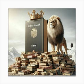 Kjv With Regal Lion Canvas Print