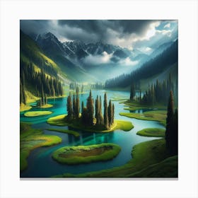 Kazakhstan Landscape Canvas Print