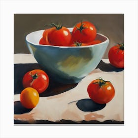 Tomatoes In A Bowl 1 Canvas Print