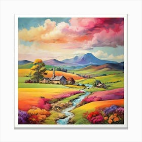 Countryside Print Canvas Print