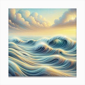 Sea waves 1 Canvas Print