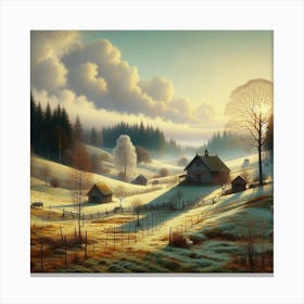 Transcending Seasons: Hilma af Klint's Influence on Early Spring Art. Canvas Print