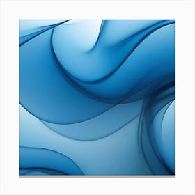 Abstract Blue Wave 2 Canvas Print