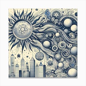 Cityscape 17 Canvas Print