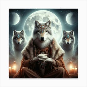 Luno the wolf 11 Canvas Print