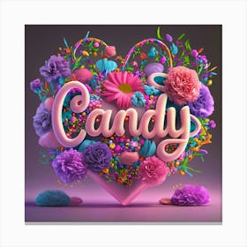 Candy Heart Canvas Print