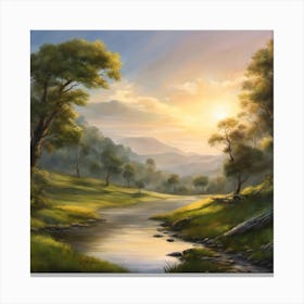 Landscape Painting 28 Canvas Print