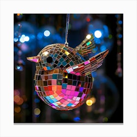 Disco Bird Canvas Print