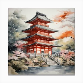 Kyoto Pagoda 1 Canvas Print