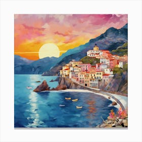 Aidyrose Scene Of The Amalfi Coast In Italy Colorful Impression 21d1d9e5 7230 45d2 A14d D324b5597d73 045147   Canvas Print