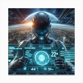 Futuristic Man 98 Canvas Print