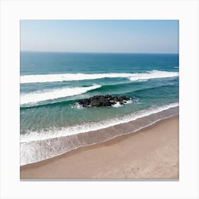 Aerial View Of A Beach 3 Canvas Print