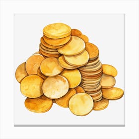 Pile Of Gold Coins 1 Canvas Print